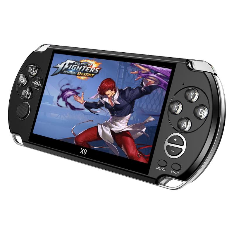 Portable Game Players Video Retro Console X9 PSVita Handheld Player For PSP Viat Games 5.0 Inch Screen TV Out With Mp3 Movie Camera