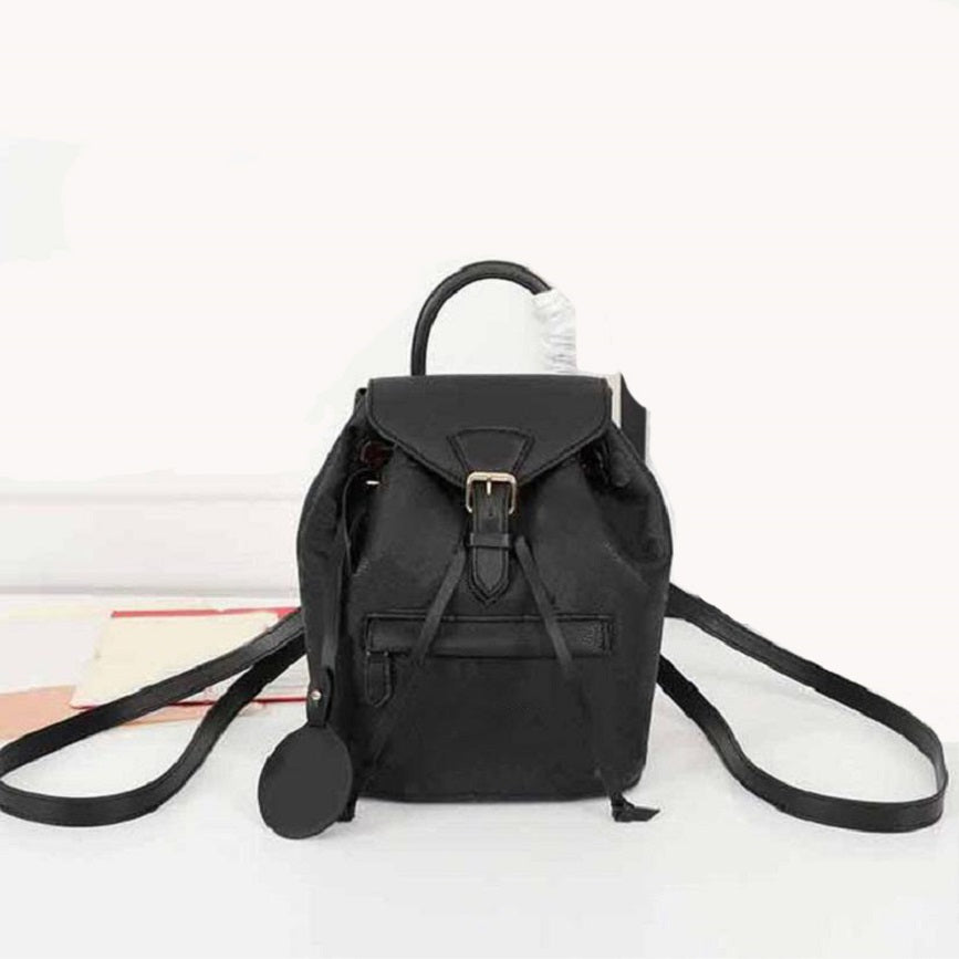 Original high-quality luxury designer Backpack Lady Genuine Leather Classic Backpacks tote handbags Women Purse Presbyopia Mini Shoulder Bag Free Sh