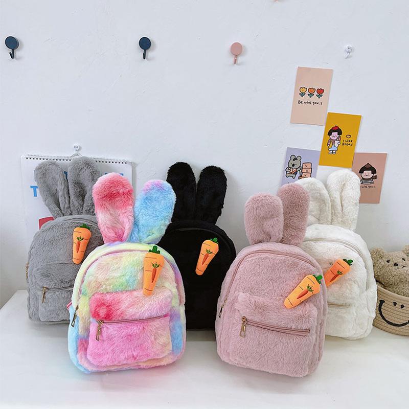 Backpack Kids Mini Plush Purse Cartoon Ear School Bags For Baby Girls Children Backpacks