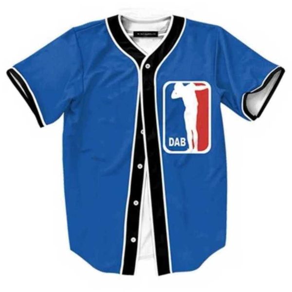 Baseball Jersey Men Stripe Short Sleeve Street Shirts Black White Sport Shirt AG852