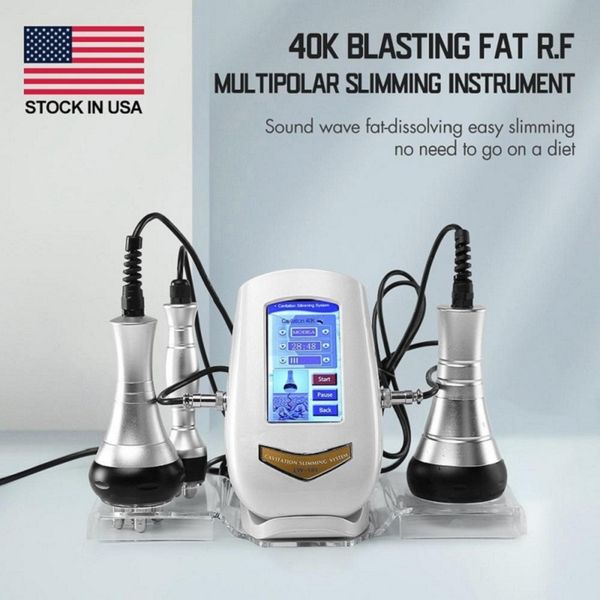 2021 3 in 1 Ultrasonic Cavitation Machine Slimming Vacuum RF Radio Frequency Lipo Laser Liposuction Body Shape Slim Equipment