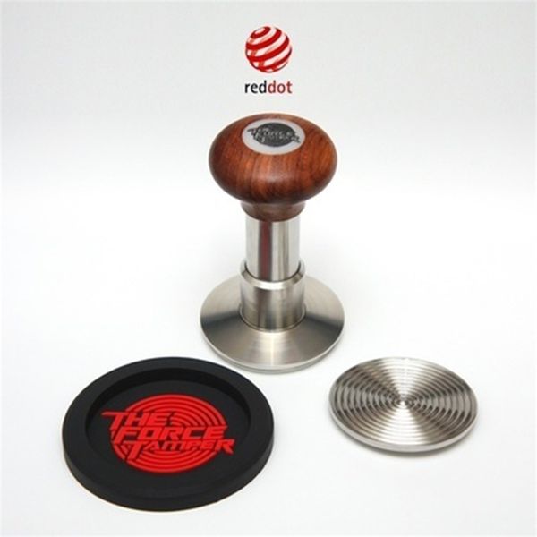 Acessórios para café aço inoxidável 58 mm Kitchen Kitchen Ferramentas de ferramenta de pó pó de nivelador de martelo 211008