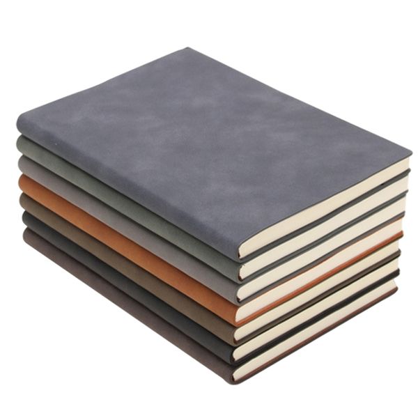 Thickened A5-A6-B5 Colorful Notebooks Business Notepads Customized Hand Ledger Student Stationery Writing NoteBook PU Leather Page Dividers