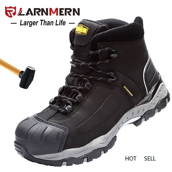 Safety Shoes Work Steel Toe Comfortable Genuine Leather Waterproof Construction Factory Protection