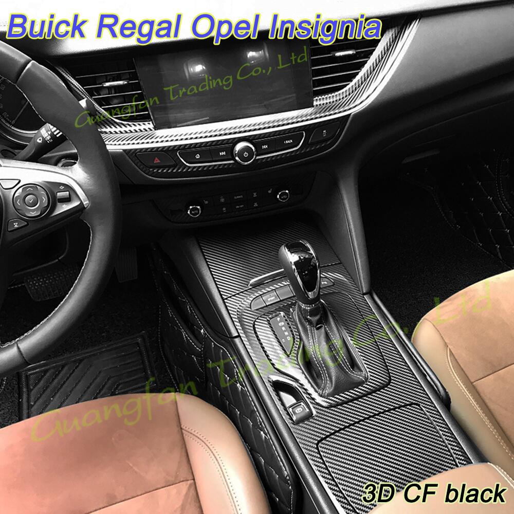 Interior Central Control Panel Door Handle 3D 5D Carbon Fiber Stickers Decals Car-styling Cover Products Accessories For Buick Regal Opel Insignia Y