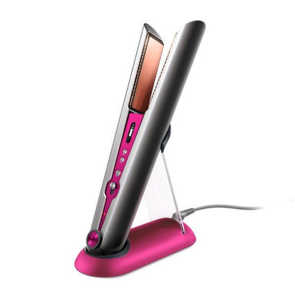 Dropship Top Seller Hair Straightener 2 In 1 Curler HairStraightener Rosepink Fuchsia Color Stock with High Quality