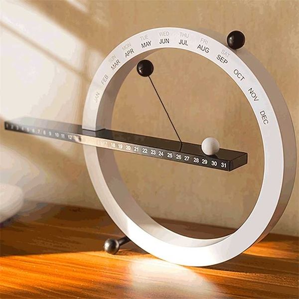 Ins Nordic Style Creative Fashion Time Perpetual Table Calendar Manual Desk Calendario Home Decoration Birthday Gift 211105