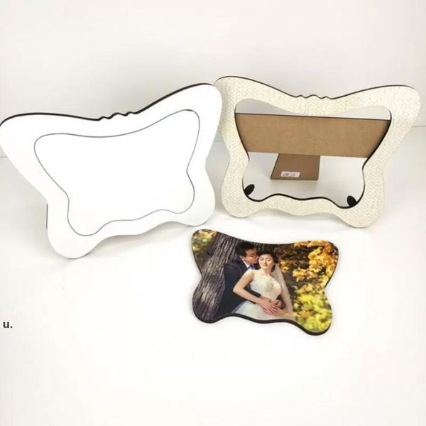 Creative Sublimation DIY Valentine Day Photo Frame Gift MDF Blank Page Photo Portrait Digital Printing Photo Frame LLB12110