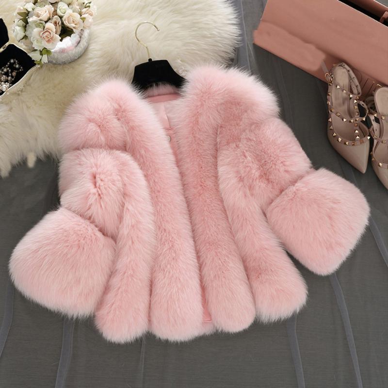 Women&#039;s Fur & Faux Women Furry Coat Jackets Short Stitching Teddy Coats Fleece Winter Oversize Outerwear