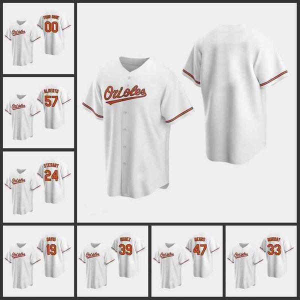 Baltimore&#039;s Orioles Men Women Youth #47 John Means 48 Richard Bleier 16 Trey Mancini 19 Chris Davis&#039;s Custom White Home Jersey