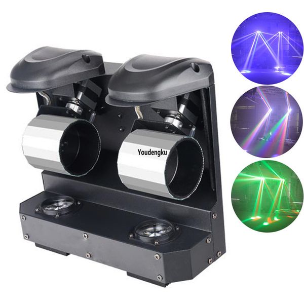 High quality 2 eyes rgbw led double roller scan light bar America dj night club party stage scanner light