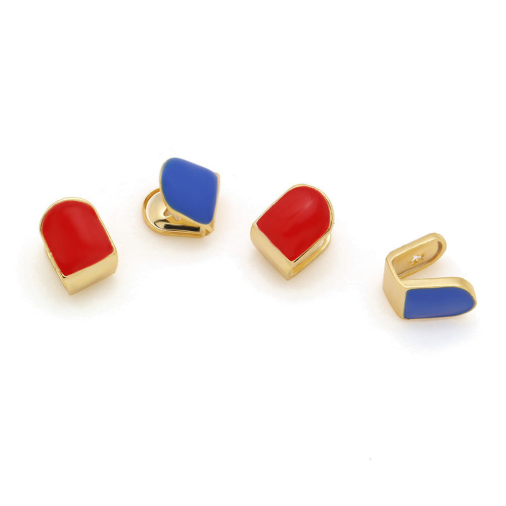 Accessories: colorful oil dripping hip hop braces, men&#039;s and women&#039;s same Vampire Fangs, Halloween dentures, grills