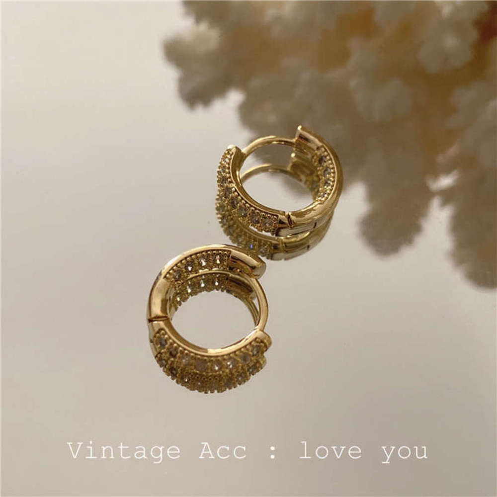 Korean geometric micro Metal pneumatic drill EARRINGS