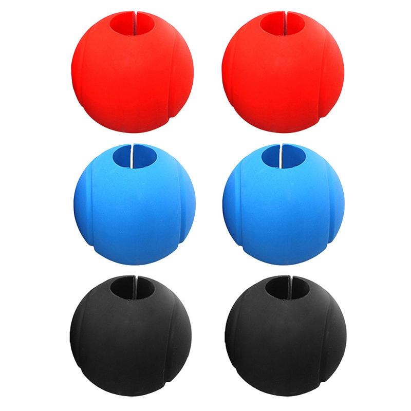 Pair Barbell Dumbbell Grips Bar Ball Round Fitness Bodybuilding Equipment Accessories