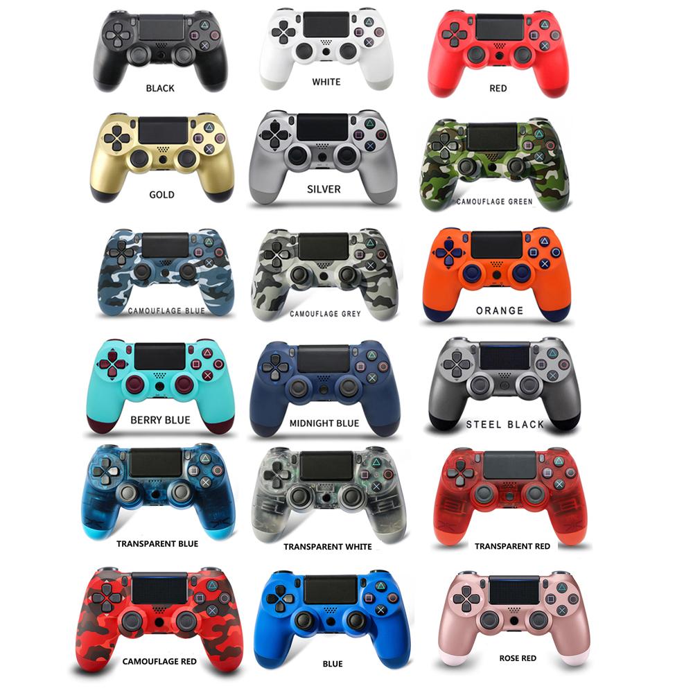 22 Colors PS4 Controller Vibration Joystick Gamepad Wireless Controllers for Sony Play Station With Retail package box