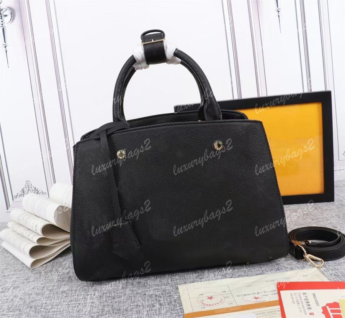 Designers Womens Handbags Purses Shoulder Bags Bag Grain Leather Detachable Strap