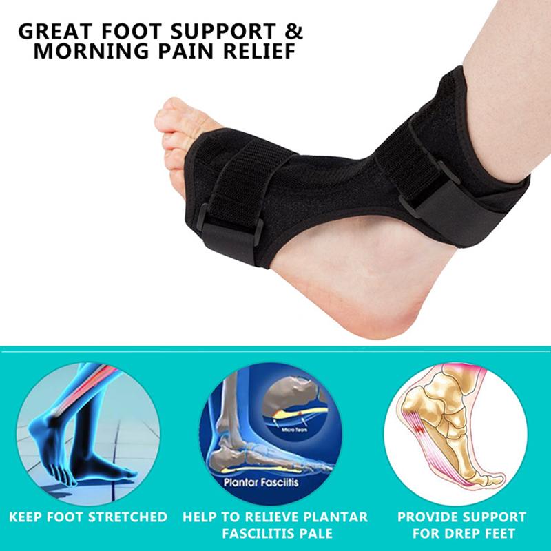 Plantar Night Splint Fasciitis Ankle Support Treat Heel Pain Foot Relief Orthosis Health Products