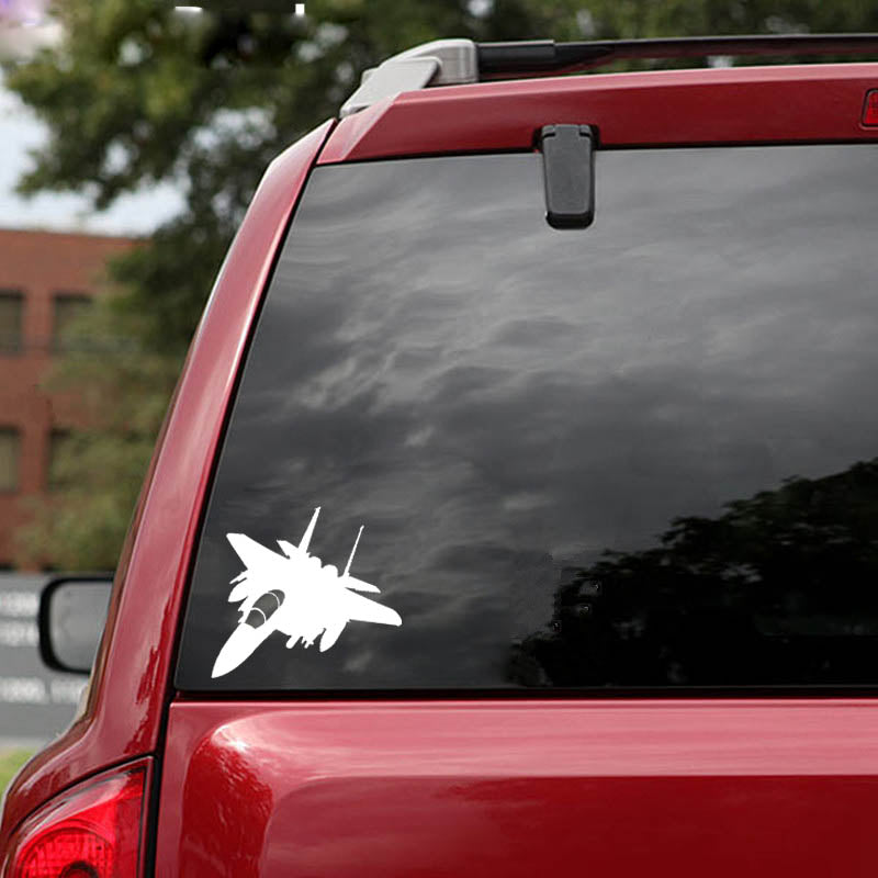 15.2cm*13.7cm Delicate New Edition And Lovely Plane Fighter Model Vinyl Car Sticker Transparent Vivid Decal