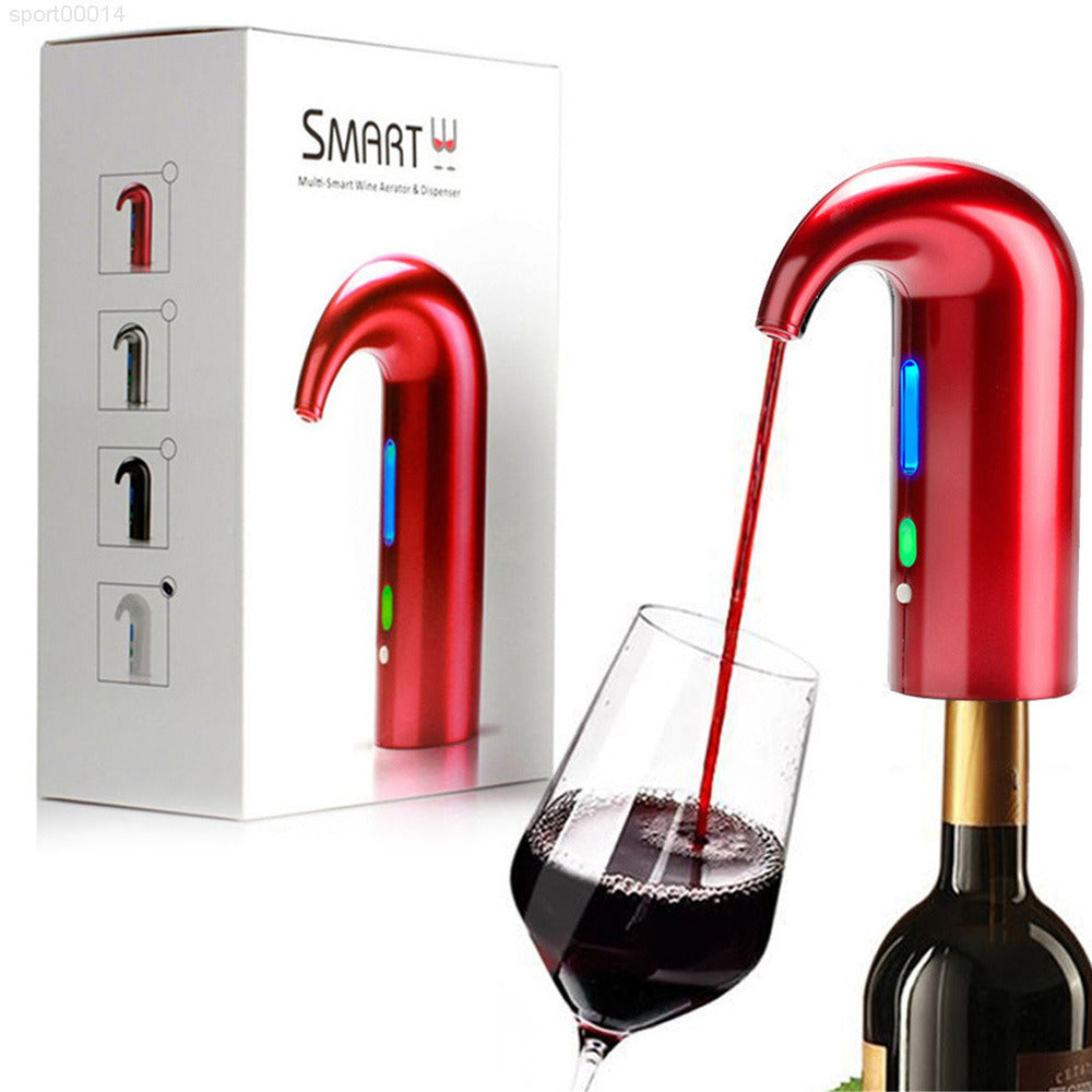 Electric Wine One Touch Portable Pourer Aerator Dispenser Pump USB Rechargeable Cider Decanter Accessories For Bar Home Use