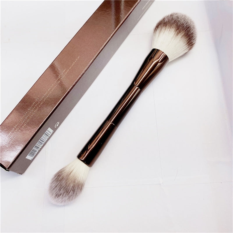 hourglass Veil Powder Makeup Brush - Double-ended Powder Highlighter Setting Cosmetics Makeup Brush Ultra Soft Synthetic Hair 210331 z2505271VSU