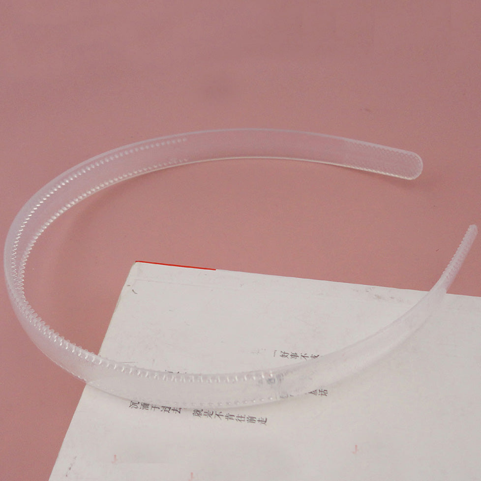 20PCS 12mm teethed Clear Plastic Headbands DIY hairbands Girls hair accessories wholesales plain hair hoops
