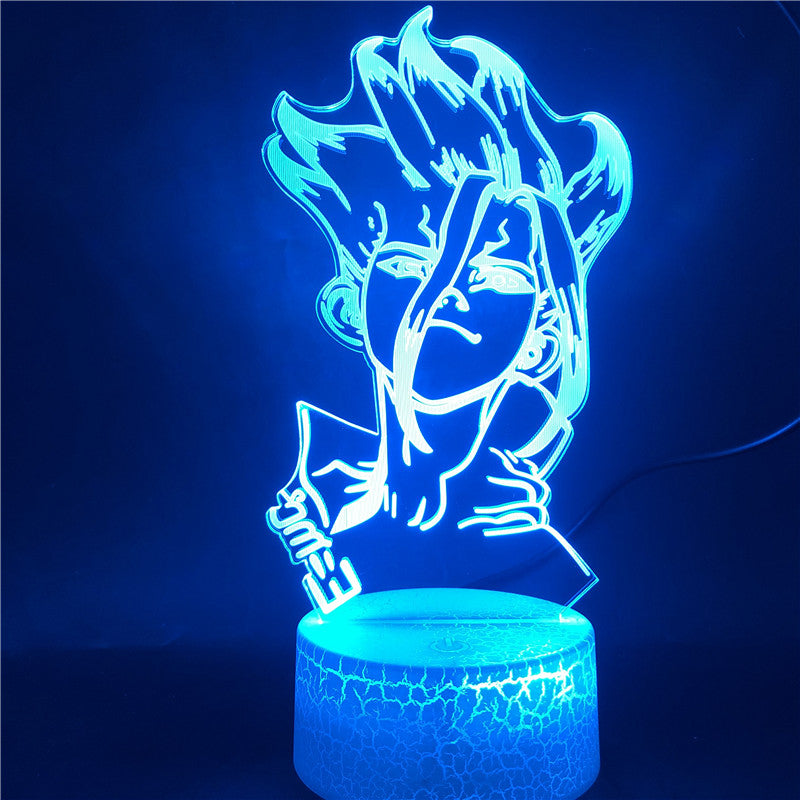 Kids Child Bedroom Led Night Light 3D Decor Nightight for Club and Hotel 7-16 Color Changing Desk Lighting Lamp Gift