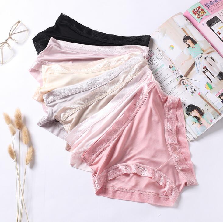 Panties 1PC Quality Seamless 100% Silk Knit Women&#039;s Brief Panties Underwear Lingerie M L XL SS004
