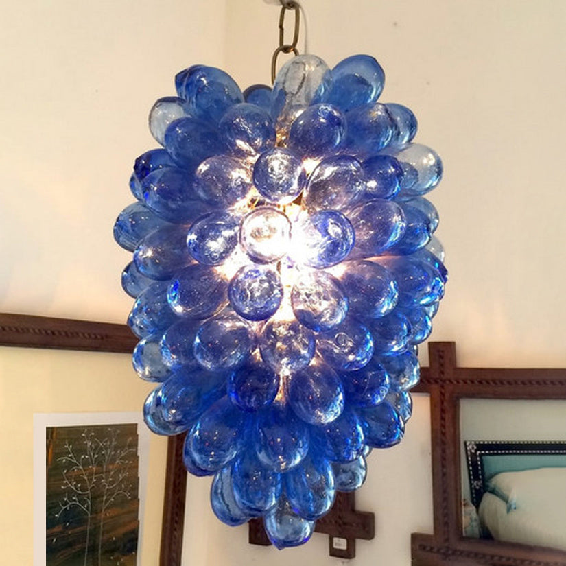 Contemporary Hand Blown Glass Chandelier Lamp Creative Style Energy Saving Lamps Western Restaurant Art Lighting Chandeliers Home Decor
