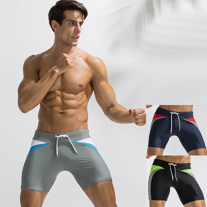 SABOLAY Summer Swim Jammers Swimsuit Men&#039;s Youth Quick Drying Boxer Shorts Spring Swimming Trunks Men Swimwear A81071