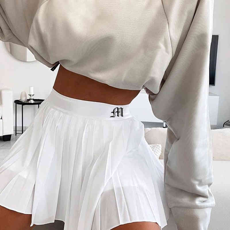 SUCHCUTE women Modis A-line pleated mini skirts skinny summer vintage gothic streetwear party outfits holiday clothe 210323