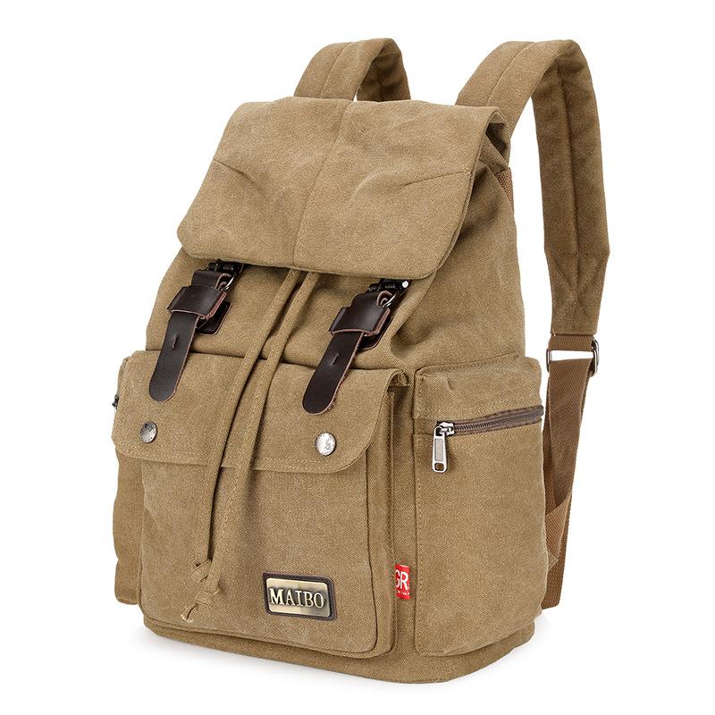 Vintage Canvas Travel Laptop Women Outdoor Backpack Boys Girls School Book Bags Men Students Teenagers Simple Schoolbag