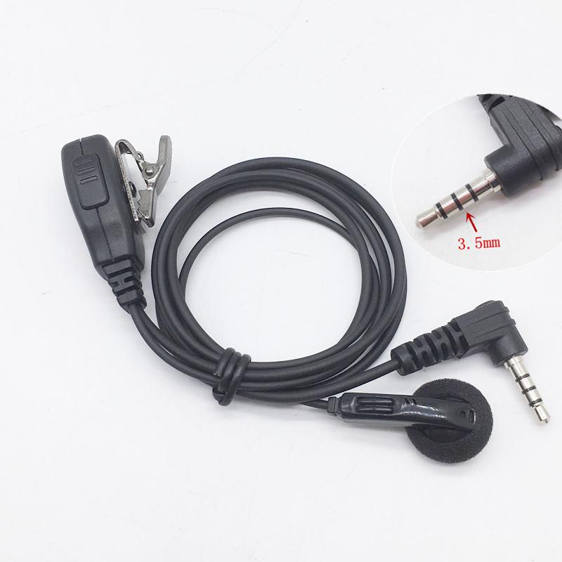 Walkie Talkie Clmap Pin Ear Earbud Headphone Y Plug 3.5mm For Yaesu Vertex Standard VX2R, VX3R,VX168,VX418,VX351,FT60 Etc