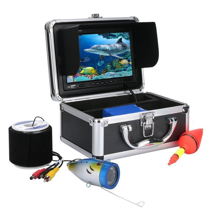 Cameras 7inch LCD Screen Monitor 15m Cable DVR Function Fishing Video Underwater Camera IP68 Waterproof 12pcs LEDS