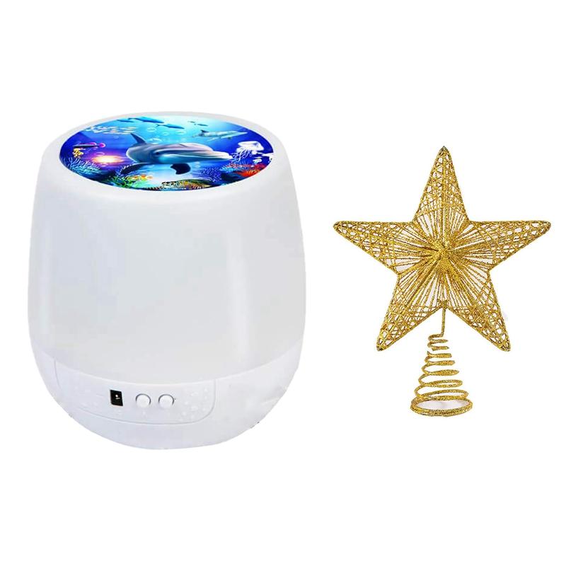 Humidifiers 1 Pcs Children &#039;S Room Projector Night Light & Christmas Tree LED Star For Home, Battery Operated