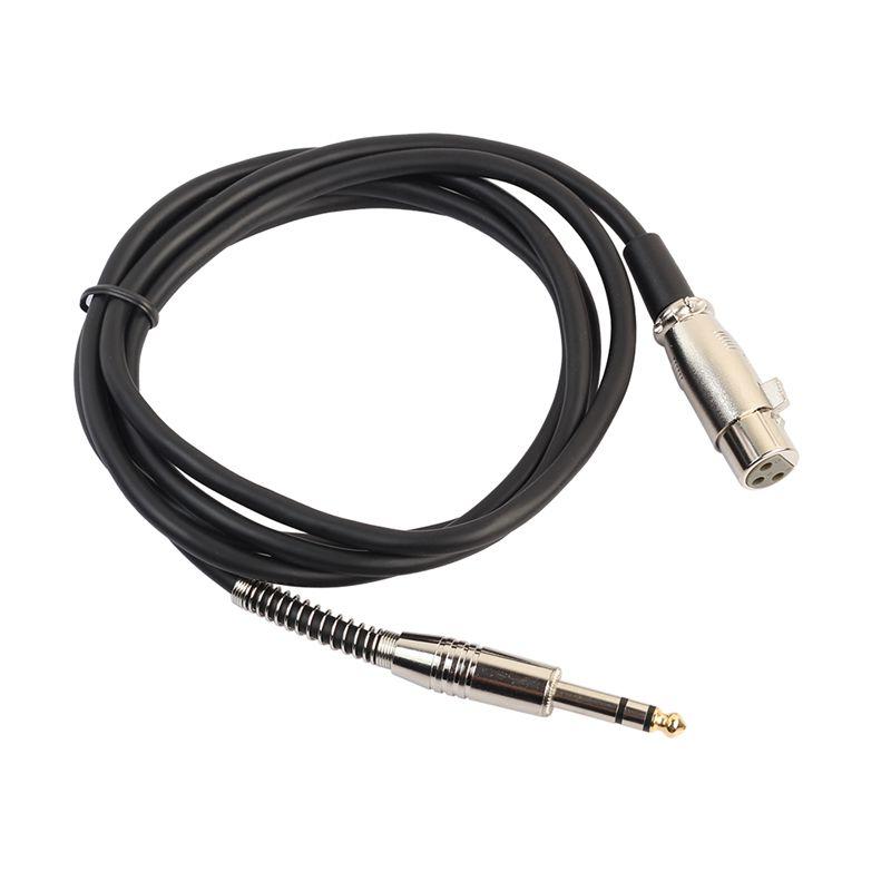Audio Cables & Connectors 1-4 Inch Jack 6.35mm Stereo Male To XLR Female Microphone Cable Length: 6Ft