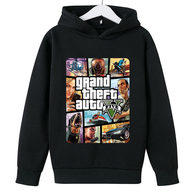 Kids Baby Hoodie Grand Theft Auto Boy Clothes Toddler Girls Sweatshirt GTA 5 Print Children Tops for teens Sportwear pullover