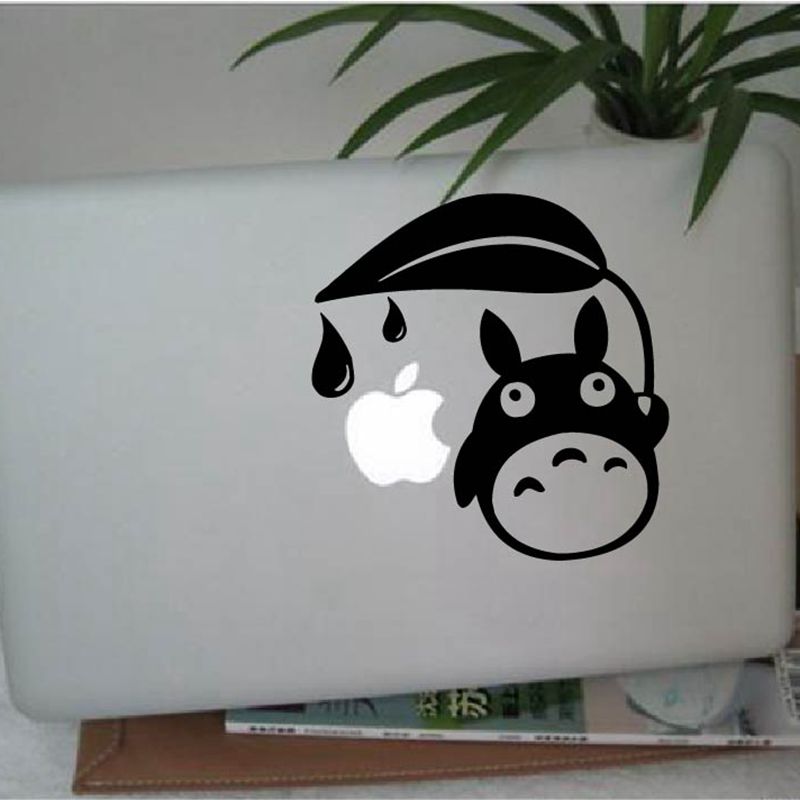 My Neighbor Inspired Totoro - Vinyl Decal for Apple Macbook Air-Pro Laptop , Japanese cartoon anime Sticker My Neighbor Totoro