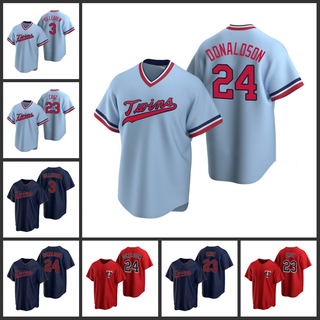 Minnesota&#13;Twins&#13;Men Harmon Killebrew Josh Donaldson Nelson Cruz Women Youth Jersey