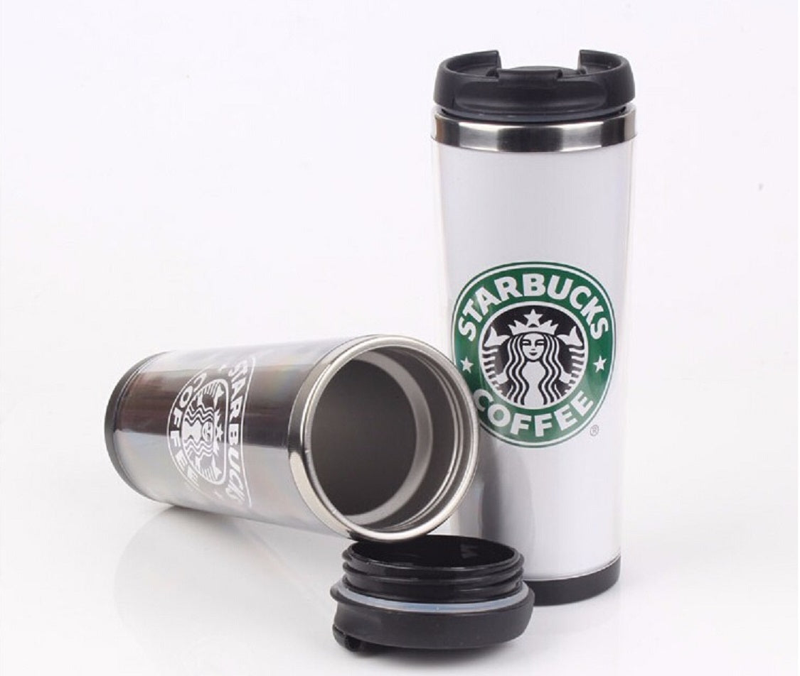 Starbucks Double Wall Stainless Steel Mug Flexible Cups-Coffee Cup-Mug Tea - Travelling Mugs- Tea Cups-Wine Cups 4 colors