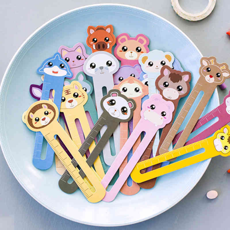 30Pcs Office School Supplies Books Stationary Tool Cute Animal Multifunction Bookmarks Book Holder Tab Paper Teacher Gifts