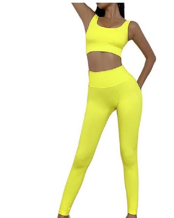 shaping Fitness Leggings Workout Sports Suit Active Wear Women Solid High Waisted Stretchy Slim Fit Sport Yoga Two-Piece Outfits Women&#039;s