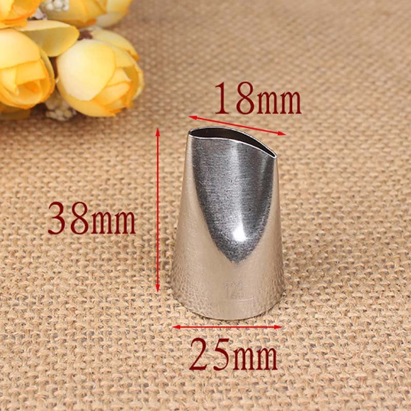 1Pcs Cookies Supplies Fondant Cake Decoration Multi Purpose Pastry Nozzle Silver Rose Tulip Flower Kitchen Gadgets