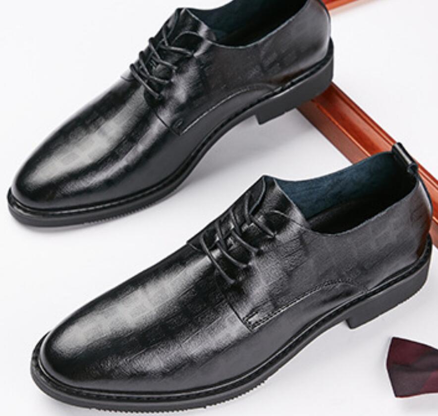 2022 Dress Shoes Formal Classic Office Business Elegant Black Men&#039;s Fashion Slip-On