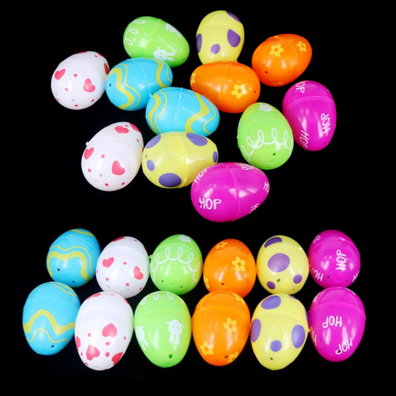 12 Pieces Easter Plastic Eggs Funny Easter Games Creative Easter Poison Decor For Children Friends Wedding Birthday Party decor