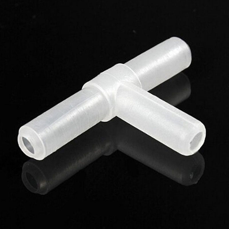 Plastic 3 Way Tee Type Snake Connector Pipe Tube Joint For Garden, Aquarium Air Pump Line Tubing Snake Adjust Connector