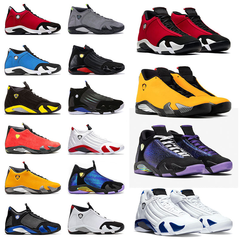 Authentic Jumpman 14 Basketball Shoes 14s Sports Sneakers Gym Blue Red Doernbecher SE Black Ferrar University Gold Hyper Royal Candy Cane Men&#039;s