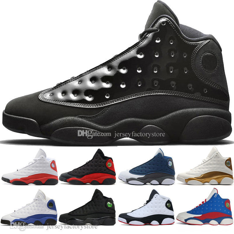 New 13 13s Cap And Gown men basketball shoes Atmosphere Grey Terracotta Blush Cat Black Infrared Flints Bred Chicago DMP mens sport SneakersY2CS