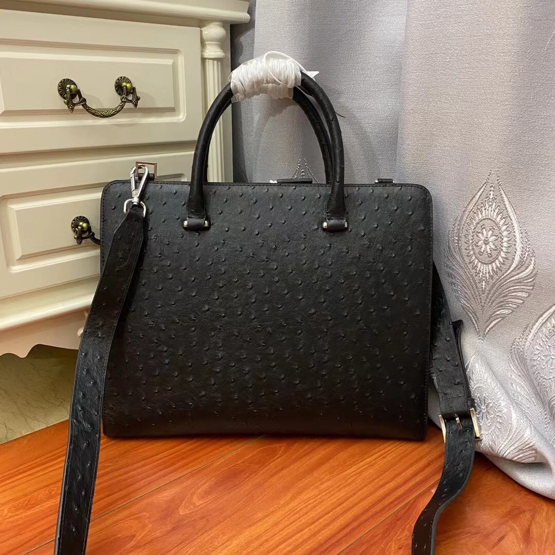 2021 men&#039;s black polka dot leather designer waterproof briefcase high quality laptop bag large capacity casual simple office handbag