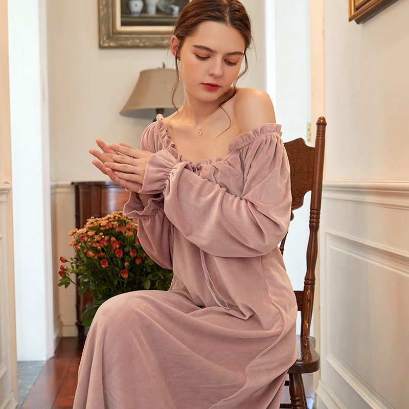 Women&#039;s Sleepwear Winter Nightgown Night Wear Sleep Simple style TRQR