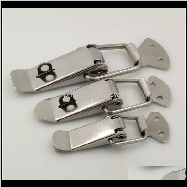 Building Supplies Home & Gardenpcs Cabinet Locks Boxes Spring Iron Steel Hasp For Sliding Doors Simple Window Door Furniture Hardware Other